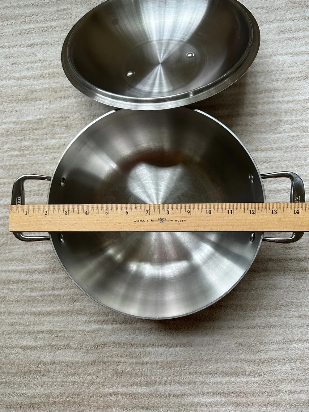 All-Clad Brushed Stainless Steel 5.5-Qt Dutch Oven with Dome Lid Stock Pot